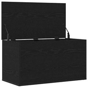 vidaXL Κουτί αποθήκευσης Μαύρη δρυς 84 x 42 x 46 cm Επεξεργασμένο ξύλο