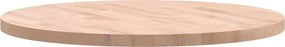 vidaXL Επιφάνεια Τραπεζιού Στρογγυλή Ø60x2,5 εκ. Μασίφ Ξύλο Οξιάς