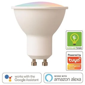 ΛΑΜΠΑ LED SMART WiFi GU10 6W RGBW 220-240V Eurolamp 147-77903