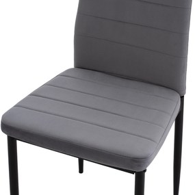 ΣΕΤ ΤΡΑΠΕΖΑΡΙΑΣ 5ΤΜΧ LADY HM21199.01 ΓΥΑΛΙ--ΜΕΤΑΛΛΟ ΣΕ ΜΑΥΡΟ &amp; ΒΕΛΟΥΔΟ ΓΚΡΙ