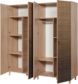 Τετραφυλλη Ντουλαπα Δρυς Sonoma IMAJ 52x180x192