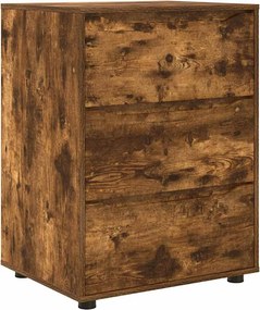 vidaXL Ντουλάπι αποθήκευσης Καπνιστό Δρύς 60 x 48 x 81 εκ