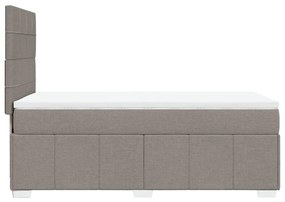 ΚΡΕΒΑΤΙ BOXSPRING ΜΕ ΣΤΡΩΜΑ TAUPE 90X190 ΕΚ.ΥΦΑΣΜΑΤΙΝΟ 3293827