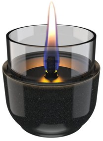 Επιτραπέζια Εστία Φωτιάς Violet 8 Reactive Glaze Tenderflame με διάρκεια καύσης 3 - 4 ώρες, χωρητικότητα δεξαμενής 150ml και διαστάσεις 8.3x8cm - Blac