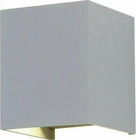 6W-WALL LAMP WITH BRIDGELUX CHIP 3000K GREY SQUARE