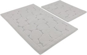 Bathmat Set (2 Pieces) Lino - Ecru Multicolor