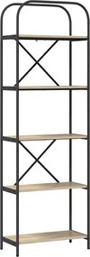 vidaXL Ράφι Βιβλίων Δρύς Sonoma 60 x 30 x 183 εκ Επεξεργασμένο ξύλο