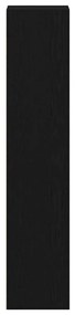 vidaXL Βιβλιοθήκη Μαύρη δρυς 36 x 30 x 143 cm Επεξεργασμένο ξύλο