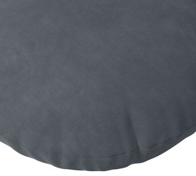 vidaXL Μαξιλάρια καθισμάτων 2 pcs Σκούρο Γκρι Ø 40 x 13 εκ. Βελούδο