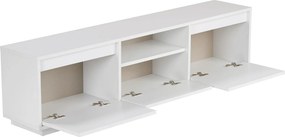 Έπιπλο Τηλεόρασης Φυσικό Λευκό PASE 160x30x42