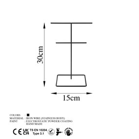 Jewellery Stand Organizer TK-004-B Black