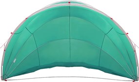 vidaXL Θόλος πισίνας Πράσινο 546 x 516 x 250 εκ.