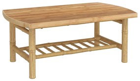 vidaXL Σαλόνι Κήπου Σετ 2 Τεμαχίων από Μπαμπού με Σκ. Γκρι Μαξιλάρια