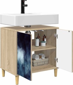 vidaXL Ντουλάπι Μπάνιου RAALTE Sonoma 60 x 40 x 60 εκ