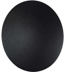 Φωτιστικό Τοίχου-Απλίκα Helio-R 60661 Φ26x5cm Led 1380lm 12W 2700K Black GloboStar