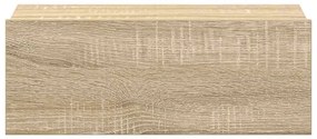 vidaXL Κομοδίνο Κρεμαστό Sonoma Δρυς 40x30x15 εκ. από Επεξ. Ξύλο