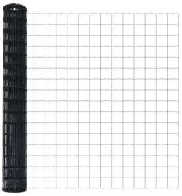 vidaXL Euro Fence με 7 Πόλους 1.6x10 μ Γαλβανισμένο Χάλυβα Γκρι