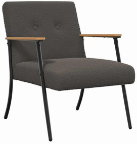 vidaXL Πολυθρόνα Σκούρο Γκρι 59 x 75 x 78 εκ