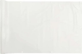 vidaXL Περίφραξη Μπαλκονιού Προστατευτική Λευκή 700x120 εκ. από PVC