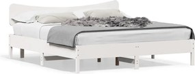 vidaXL Σκελετός Κρεβ. Χωρίς Στρώμα Λευκό 180x200 εκ Μασίφ Πεύκο
