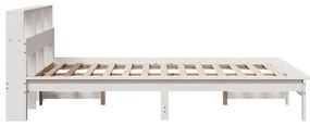 vidaXL Σκελετός Κρεβ. Χωρίς Στρώμα Λευκό 160x200 εκ Μασίφ Πεύκο