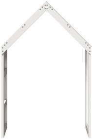 vidaXL Οροφή Κρεβατιού Παιδική Λευκό 55x84x132 εκ. Μασίφ Ξύλο Πεύκου