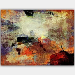 Πίνακας Καμβάς 441HPE2789 100x70cm Multi Wallity Οριζόντιοι Ξύλο, Καμβάς