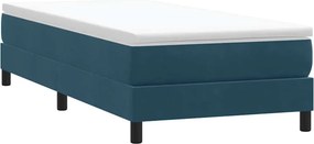 vidaXL Box Spring Κρεβάτι χωρίς στρώμα Σκούρο μπλε 80x210 cm Βελούδινο