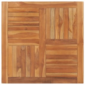vidaXL Επιφάνεια Τραπεζιού Τετράγωνη 90x90x2,5 εκ. Μασίφ Ξύλο Teak