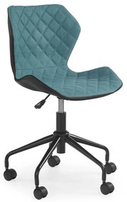 MATRIX children chair, color: black / turquoise DIOMMI V-CH-MATRIX-FOT-TURKUSOWY