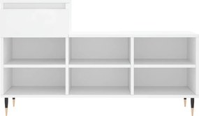vidaXL Παπουτσοθήκη Λευκή 102x36x60 εκ. από Επεξεργασμένο Ξύλο