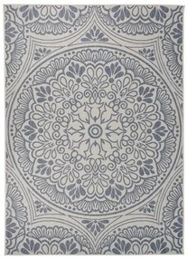 vidaXL Χαλί Εξωτερικού Χώρου με Επίπεδη Ύφανση Μπλε Σχέδιο 200x280 εκ.