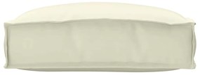vidaXL Μαξιλάρι παλέτας για κάθισμα Κρεμ 50 x 50 x 12 cm Ύφασμα Oxford