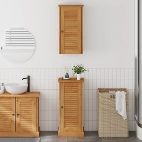 vidaXL Σετ Επίπλων Μπάνιου με ράφι 2 pcs Καφέ και Καραμέλα καφέ