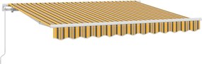 vidaXL Σκηνίτσα Αναδιπλούμενη Κίτρινο 350 x 200 cm ύφασμα