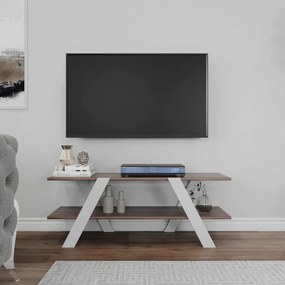 Έπιπλο Τηλεόρασης (120x33x45) A-G April 854KLN3022 White Walnut