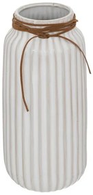 Βάζο Whiten Pakoworld κεραμικό σε λευκή απόχρωση Φ13x28εκ 199-000587-199-000587-Λευκό 199-000587