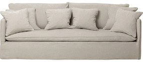 Καναπές Τριθέσιος Boheme Ύφασμα Μπεζ 230x108x80εκ. - Μπεζ