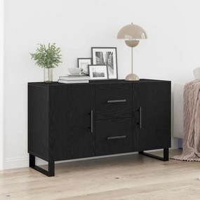 vidaXL Πλαϊνό γραφείο Μαύρη Οξυά 100 x 36 x 60 εκ. Επεξεργασμένο ξύλο