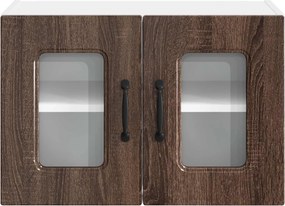 vidaXL Πάνελ πλυντηρίου πιάτων Kalmar 2 pcs Καφέ δρυς
