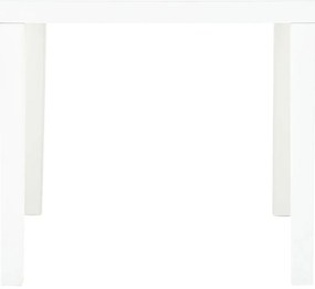 vidaXL Τραπέζι Κήπου Λευκό 78 x 78 x 72 εκ. Πλαστικό