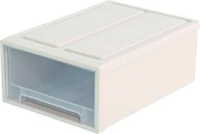 Κουτί αποθήκευσης στοιβαζόμενο λευκό Υ17x41x29εκ.