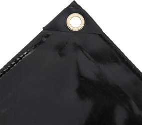 vidaXL Μουσαμάς Μαύρος 650 γρ./μ.² 2 x 3 μ.