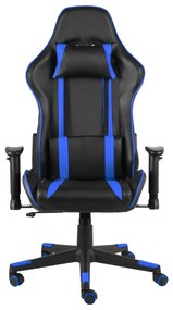 vidaXL Καρέκλα Gaming Περιστρεφόμενη Μπλε από PVC