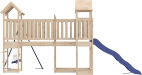 vidaXL Παιδική Χαρά Εξωτερικού Χώρου από Μασίφ Ξύλο Πεύκου