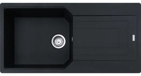 Franke Urban UBG 611-100 Matt Black Γρανιτένιος Νεροχύτης 60cm