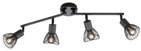 Σποτ Φωτιστικό Οροφής Πλέγμα Μαύρο Jess 820086 Fischer Honsel-820086-Μαύρο 820086