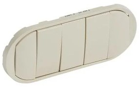 Πλακίδιο 5πλου Διακόπτη Ivory Celiane 066203 Legrand 066203 Ivory