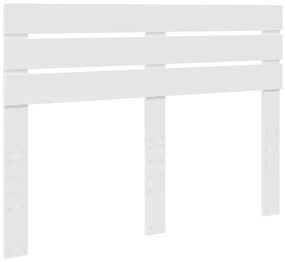 vidaXL Κεφαλάρι με κεφαλάρι Λευκό 140 cm Επεξεργασμένο ξύλο