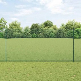 vidaXL Φράχτης με Στήλες. Πράσινο 1.5 x 50 m Ατσάλι